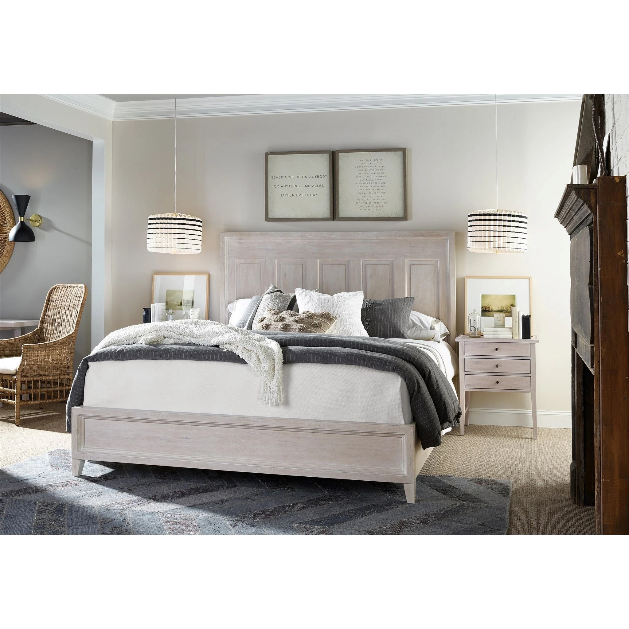 Farmhouse king hot sale platform bed